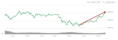 graf bitcoin 28.7.2017