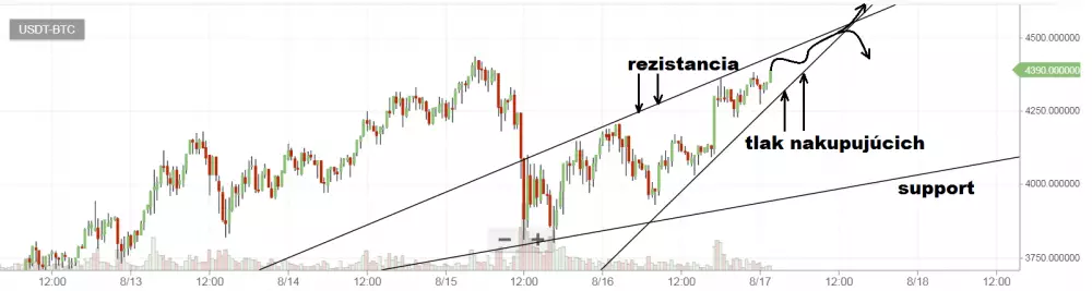 bitcoin graf 17.8.2017