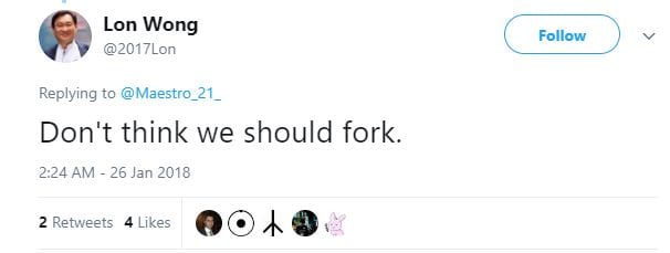 nem no fork