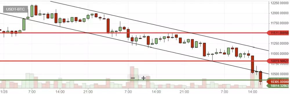 bittrex bitcoin graf short term 30.1.2018