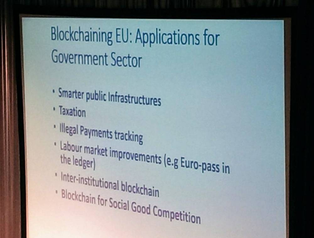 EP blockchaining EU