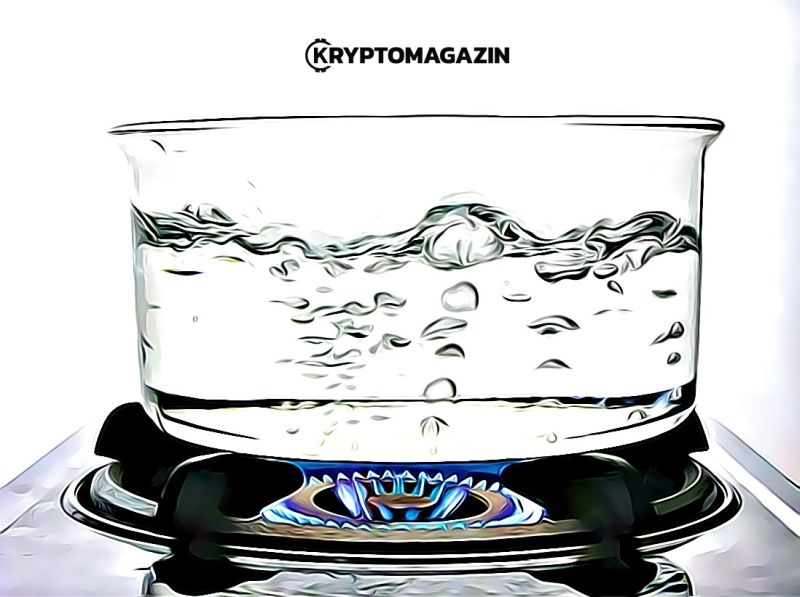 voda bitcoin vrie hrniec