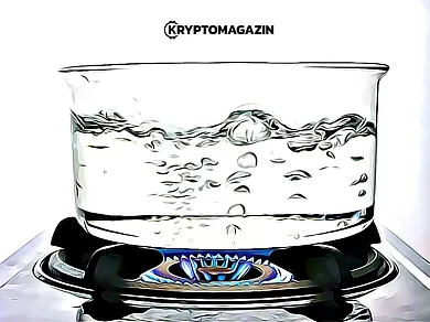 voda bitcoin vrie hrniec