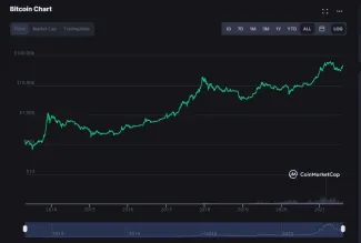 Bitcoin dlhodobý vývoj