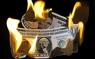 dolar koniec smrt ohen