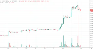 1h BSV/USD - Bitfinex