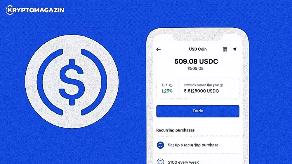 Coinbase USDC coin circle uroky rocne 1,25%