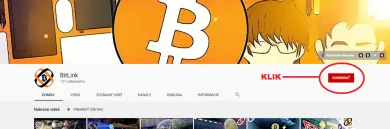 BitLink subscribe button click youtube