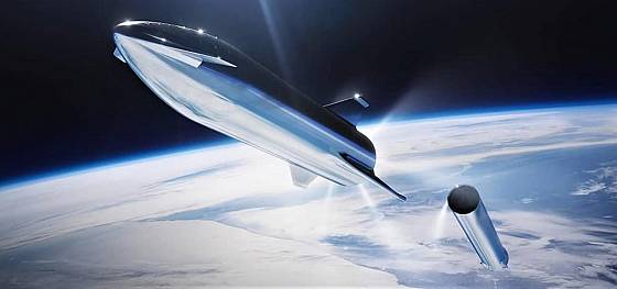 SpaceX Starship vo vesmíre