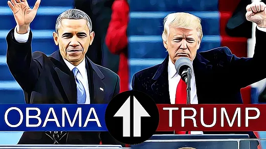 trump vs. obama akciove indexy kriza