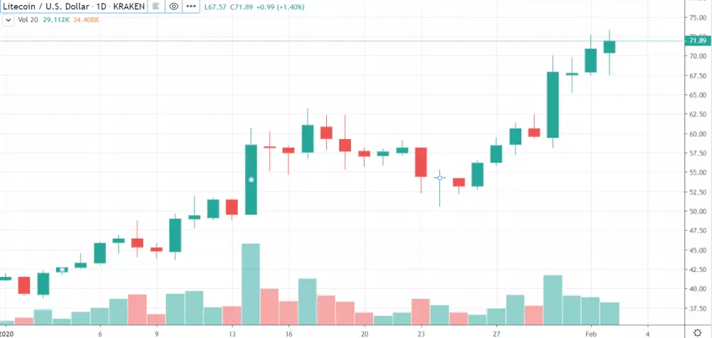 1D LTC/USD - Bitfinex 2020