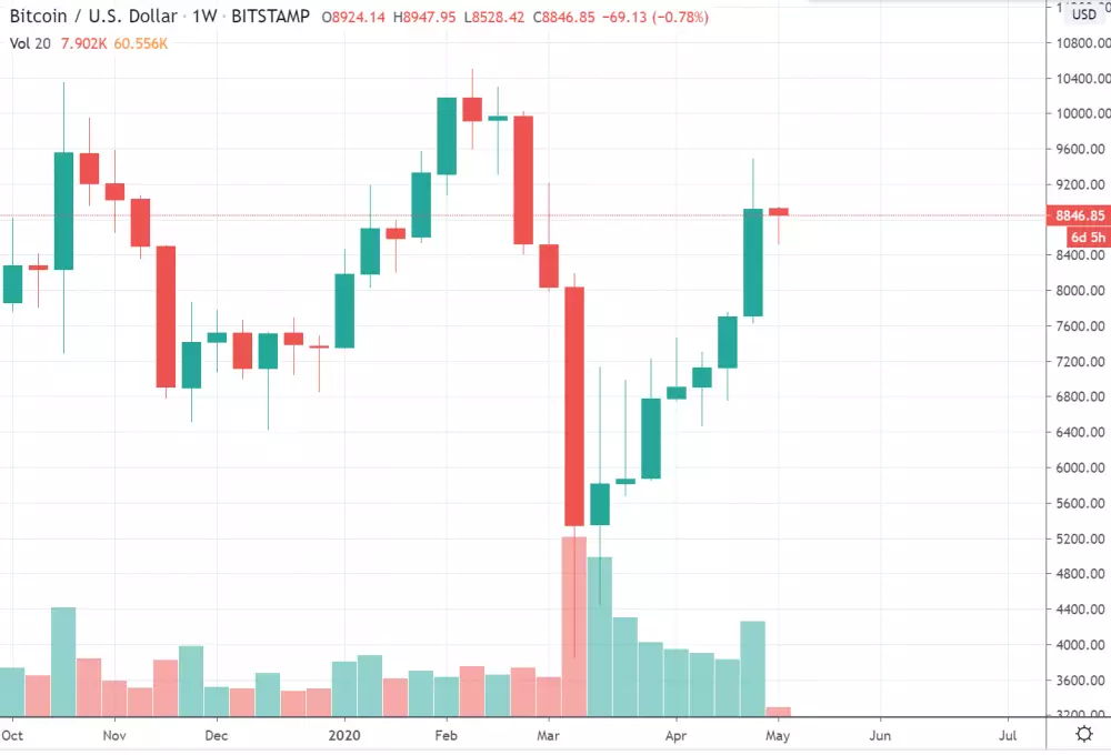 1W BTCP/USD - Bitstamp