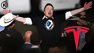 elon musk tesla oslava