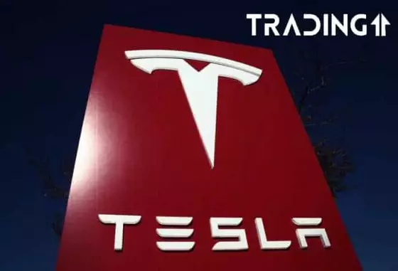 tesla logo akcie trading ekonomika obchodování