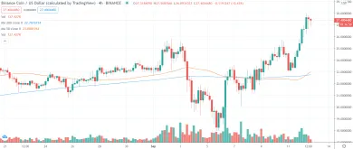 4h BNB/USD - Binance