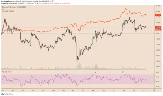 Zlato vs. Bitcoin za posledný rok