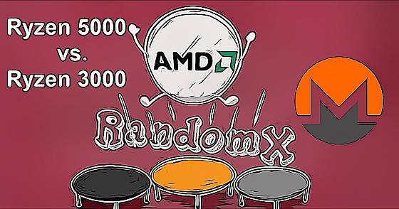 AMD Ryzen 5000 vs. Ryzen 3000 RandomX Monero Mining