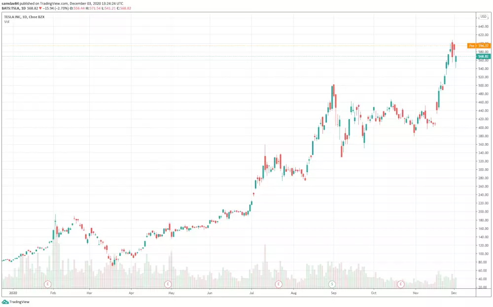 Tesla v roku 2020