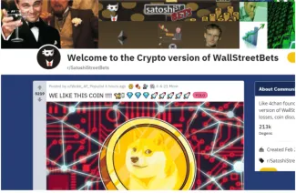 Wall Street Bets’ krypto sub-Reddit