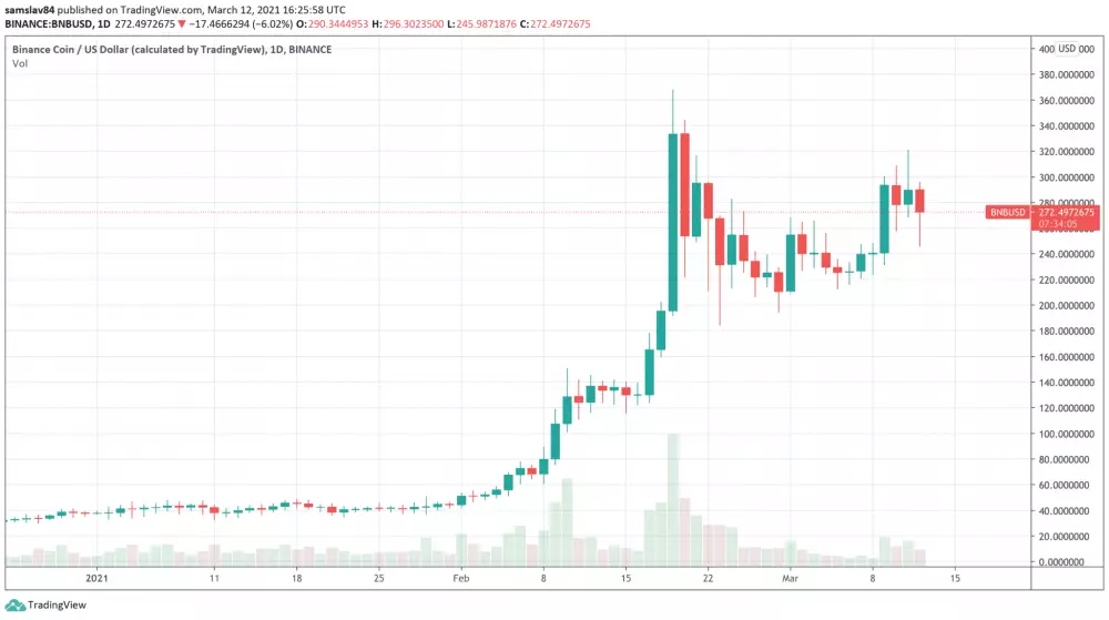 Binance Coin BNB od začiatku roka