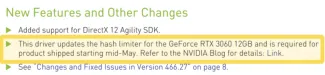 GeForce 466.27 driver poznámky. Zdroj: Nvidia