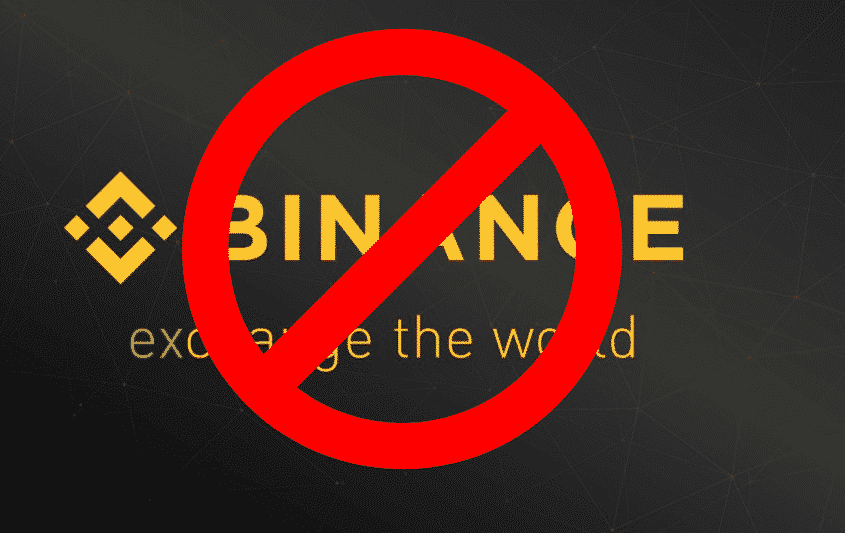 Binance zákaz