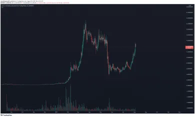 LUNA/USD denný TF. Zdroj: TradingView