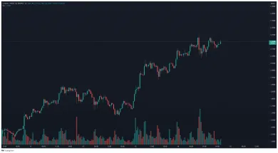 ADA/BUSD 30-minútový TF. Zdroj: TradingView