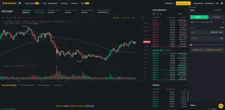 Binance pokročilé zobrazenie. Zdroj: Binance