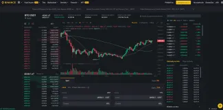Binance klasické zobrazenie. Zdroj: Binance