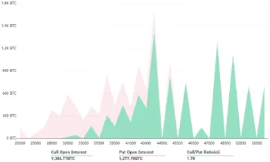 Súhrnný otvorený záujem o opcie na Bitcoin -13. august. Zdroj: Bybt