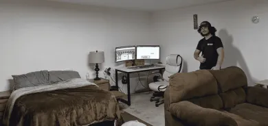 Izba Nicka Searsa v ťažobnom centre SCATE Ventures. Zdroj: CNBC