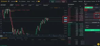 Limitný príkaz na nákup. Zdroj: Binance