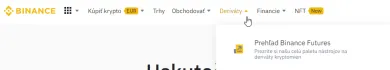 Binance futures. Zdroj: Binance