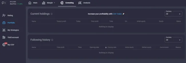 Convesting portfólio. Zdroj: PimeXBT