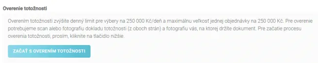 Overenie totožnosti. Zdroj: Anycoin