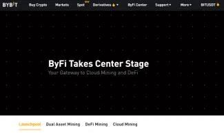 Centrum ByFi. Zdroj: Bybit
