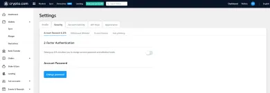 Dvojfaktorové overenie. Zdroj: Crypto.com
