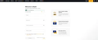 Registrácia účtu Bybit. Zdroj: Bybit