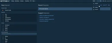 Vklad na burzu. Zdroj: Bitfinex