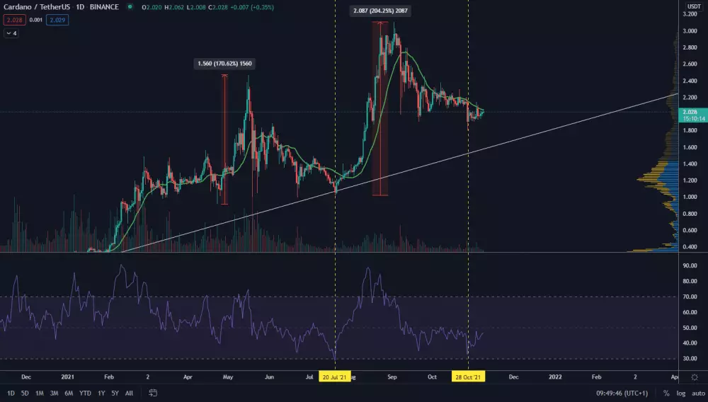 ADA/USDT 1D. Zdroj: TradingView