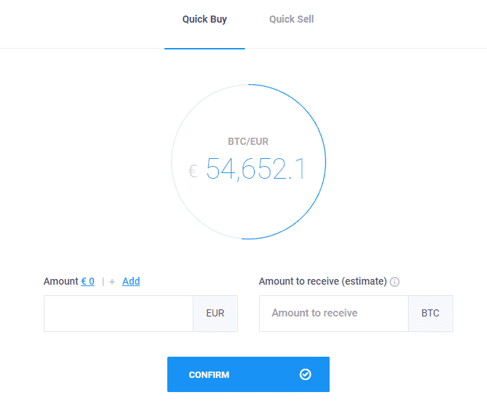 Buy sell CoinMate. Zdroj: CoinMate