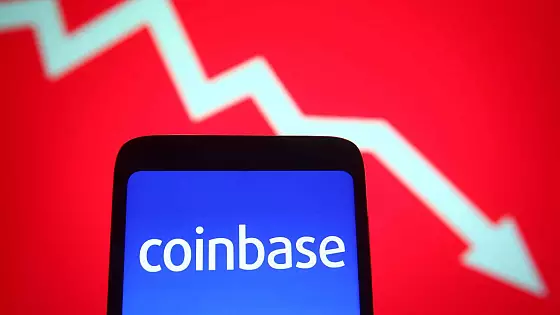 Coinbase pokles