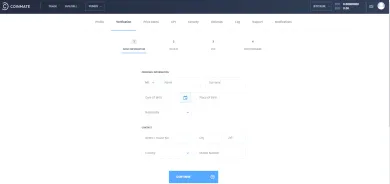 Coinmate KYC verifikácia. Zdroj: CoinMate