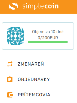 Nákup a predaj Simplecoin. Zdroj: Simplecoin