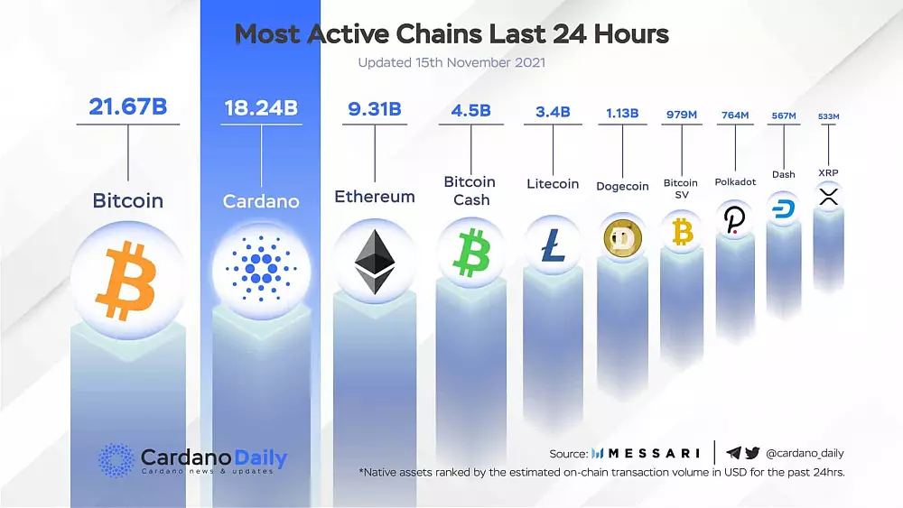 Aktivita v sieti Cardano