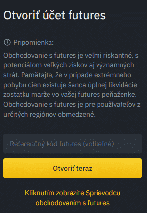 Binance futures