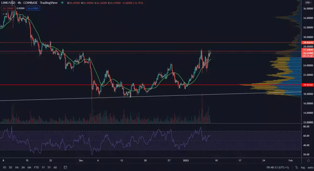 Chainlink rastie napriek korekcii trhu