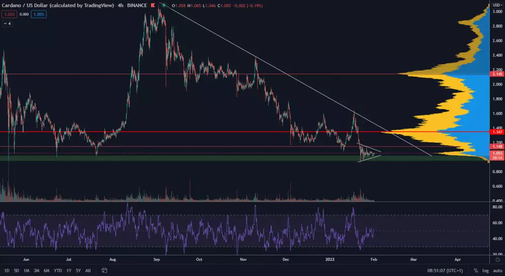 Cardano na hlavnom supporte