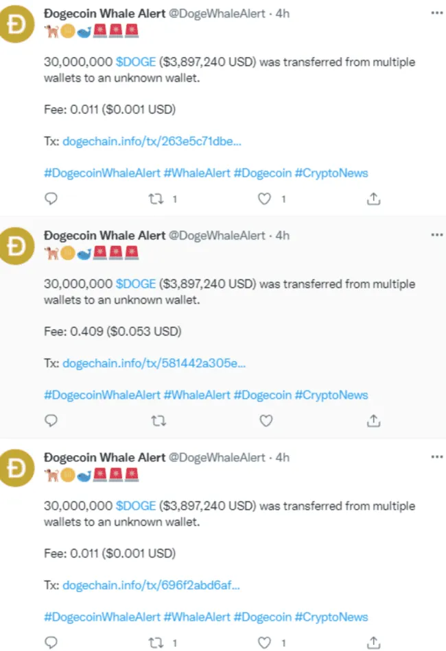 Dogecoin presun minci